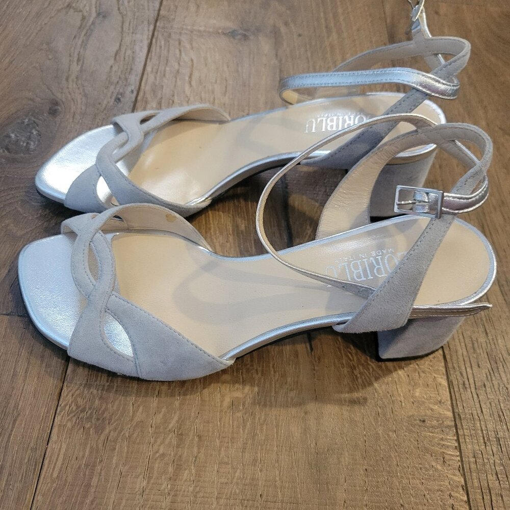 Loriblu blue suede sandals size 36